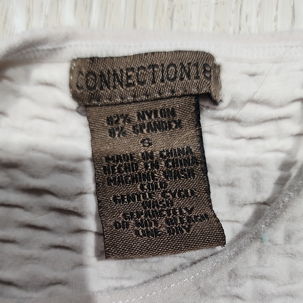 Connection 18 Light Cream Textured Spaghetti-Strap Camisole - Picture 2 of 5